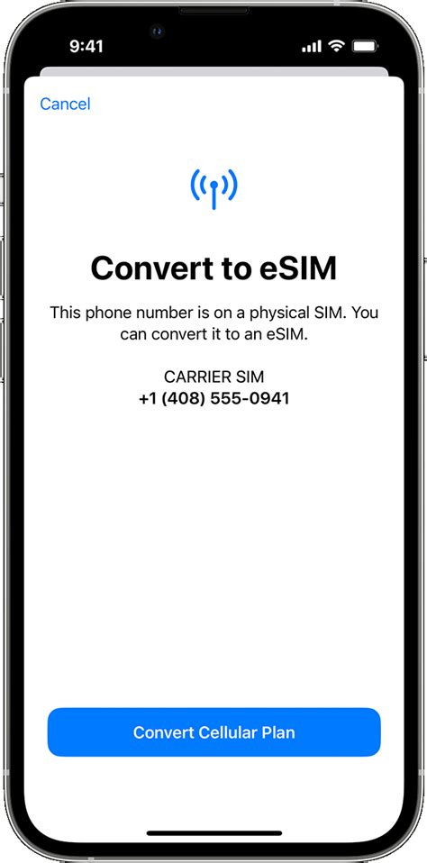 Activating your eSIM if you're keeping your existing number : felix .